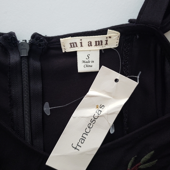 NEW- Francesca's EVITA  EMBROIDERY MAXI DRESS - Picture 8 of 9